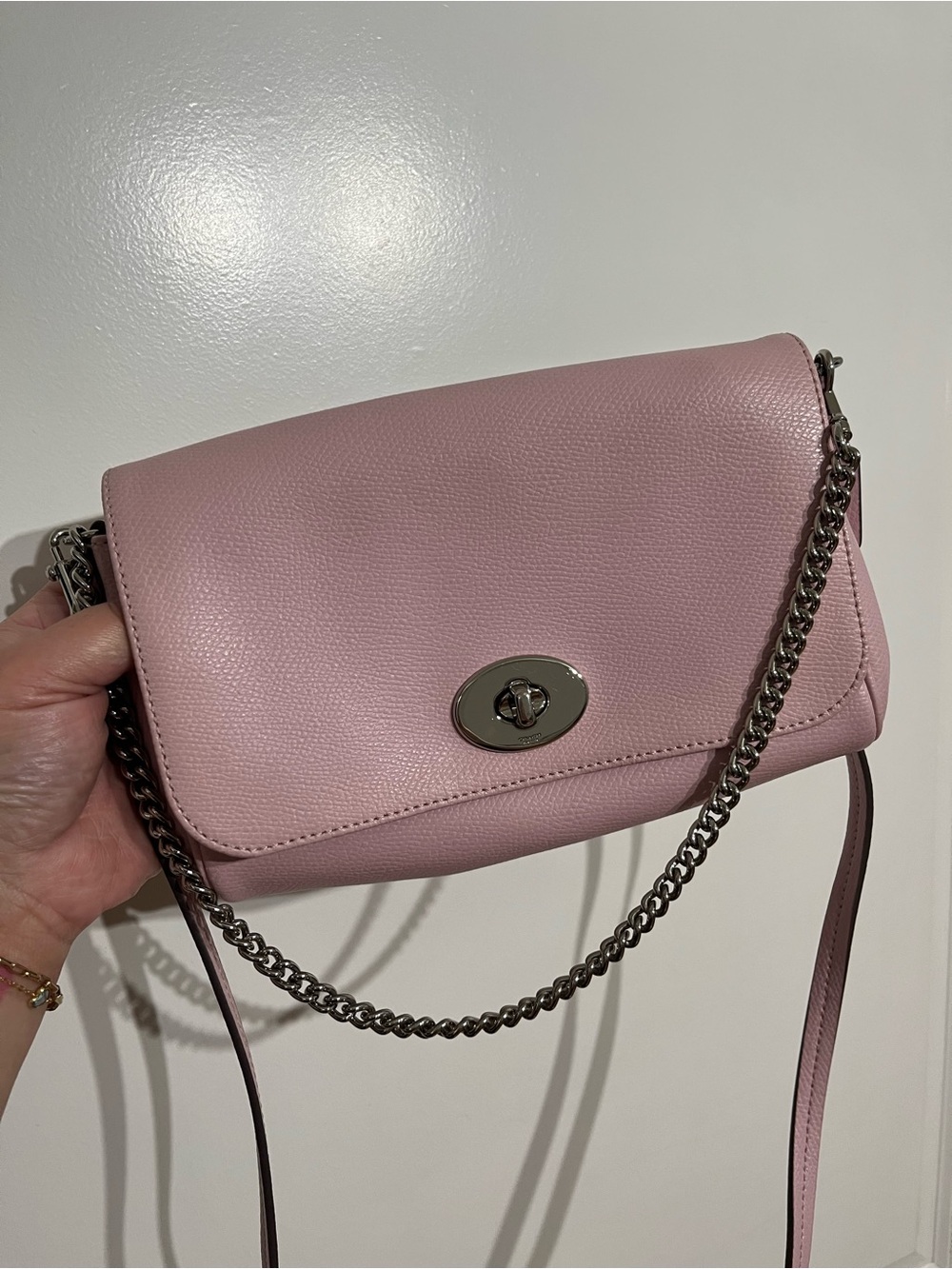 Coach Mini Ruby Crossbody Clutch Bag Petal Pink F34604